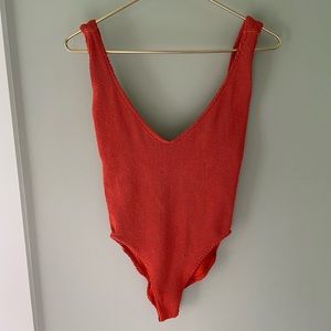 YouSwim Eva One Piece in Tangerine (Bright Orange)